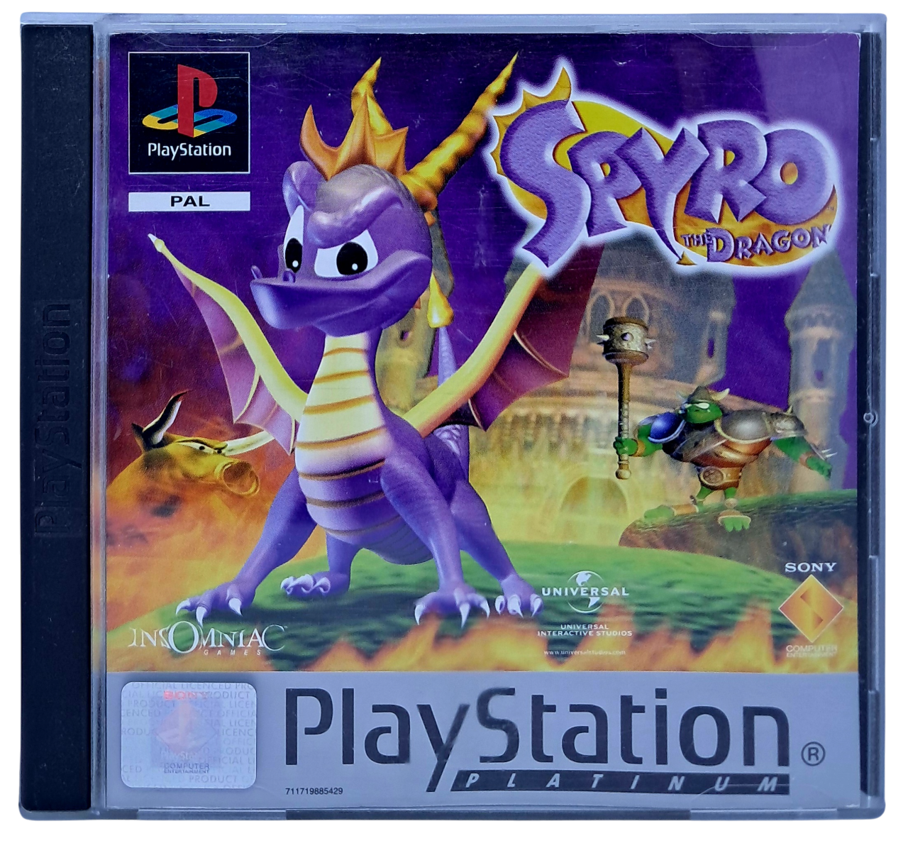 Produktbilde av Spyro the dragon (platinum) - Playstation 1 spill (PS1)