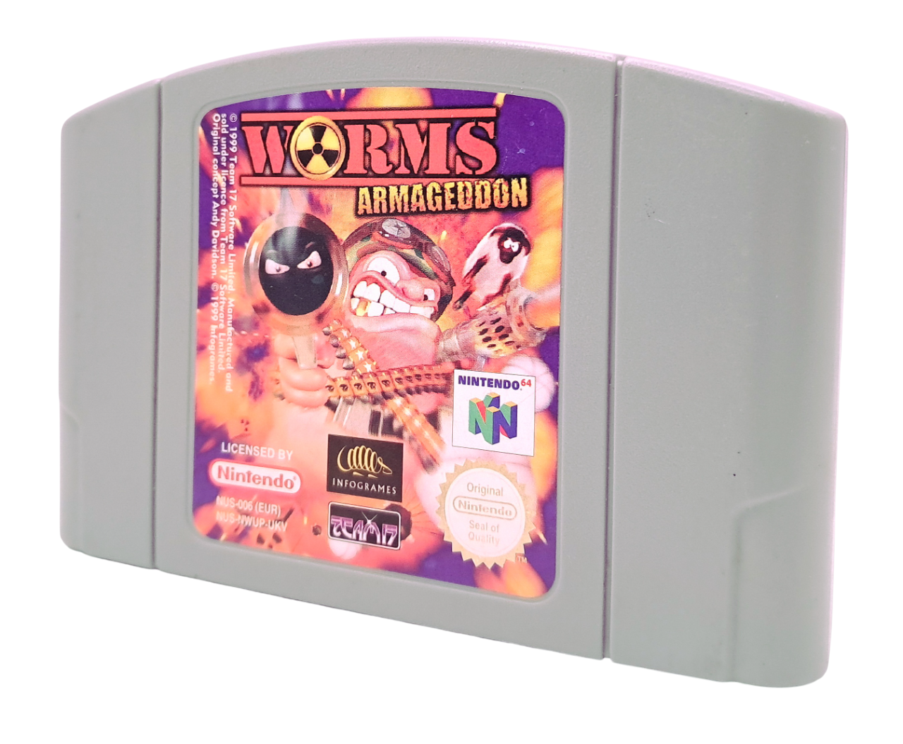 Worms armageddon (kun kassett) - Nintendo 64 spill (n64)