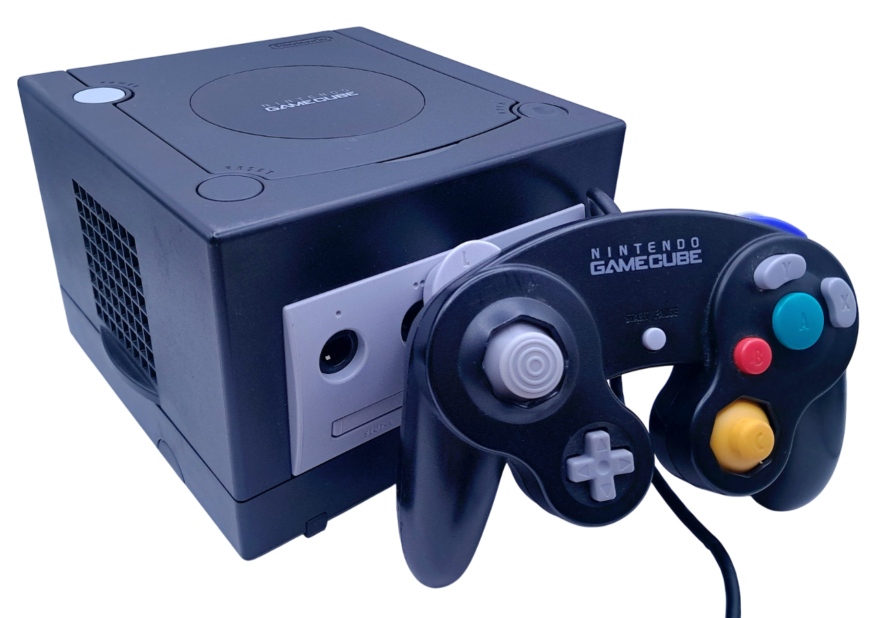Original svart Nintendo Gamecube Konsoll