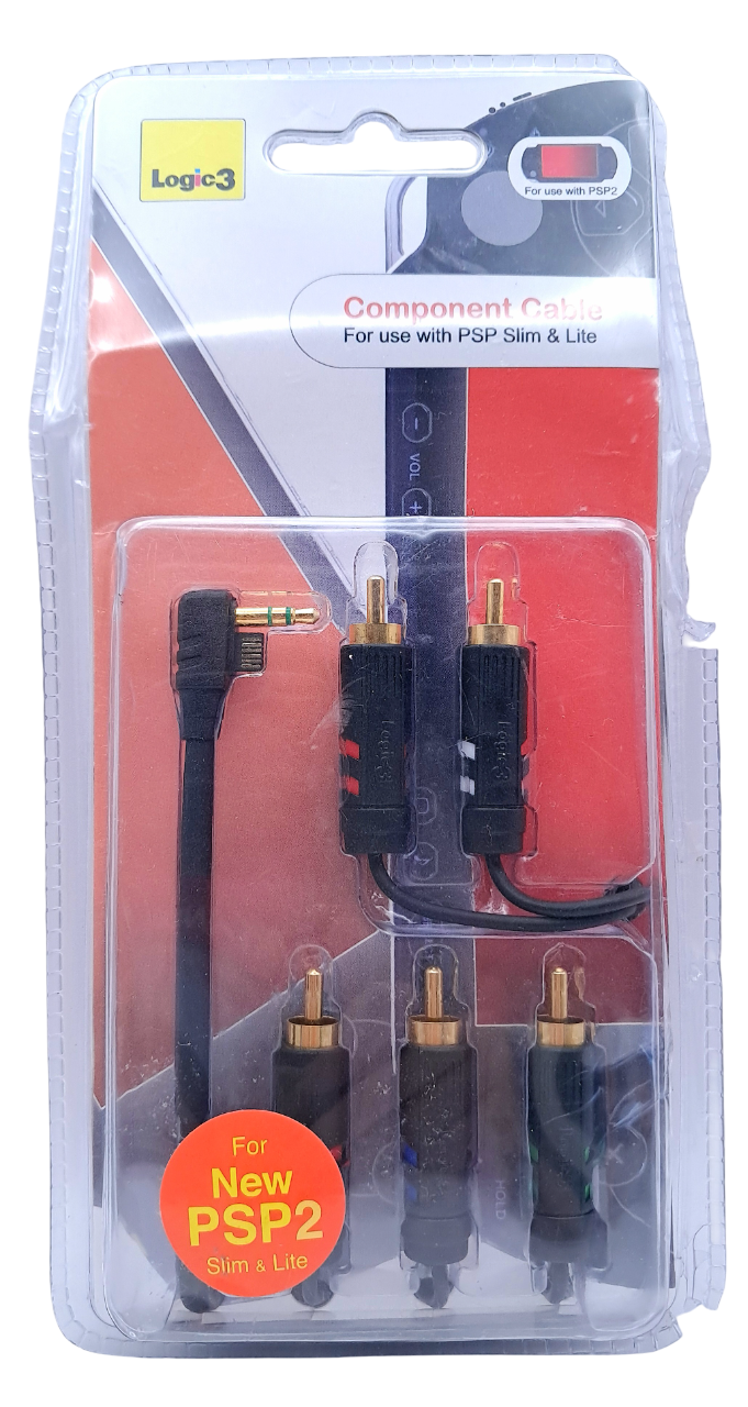 Original Logic3 komponentkabel – PSP Slim & Lite (PSP 2000/3000 AV-kabel)