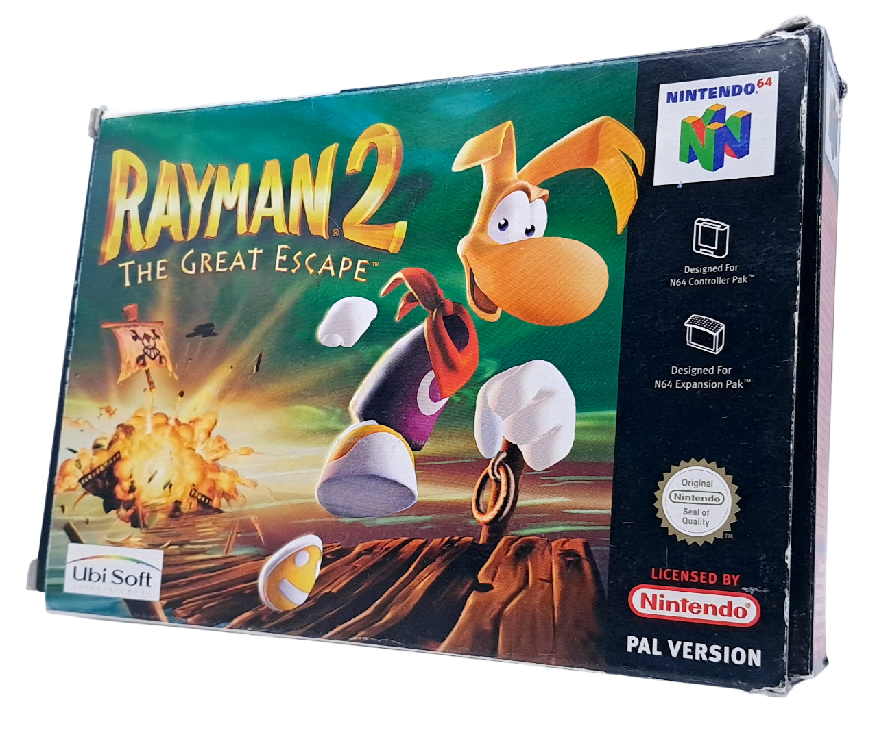 Rayman 2 - The great escape - Komplett i eske (CIB) - Nintendo 64 spill (N64)