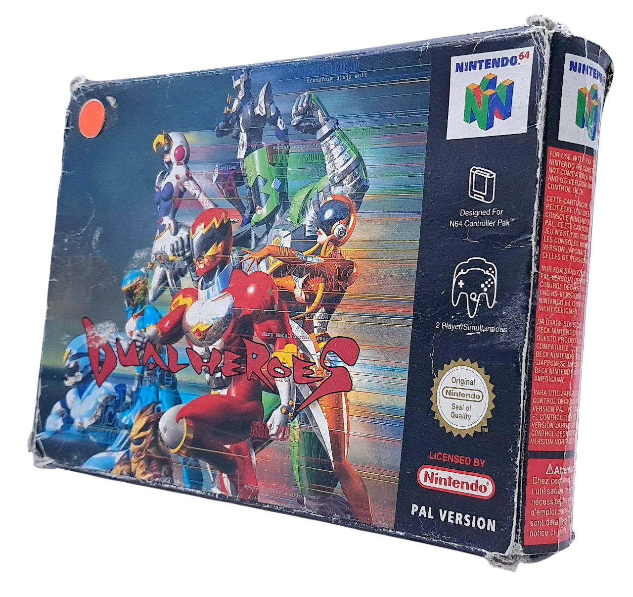 Dual Heroes - Komplett i eske (CIB) - Nintendo 64 spill (N64)