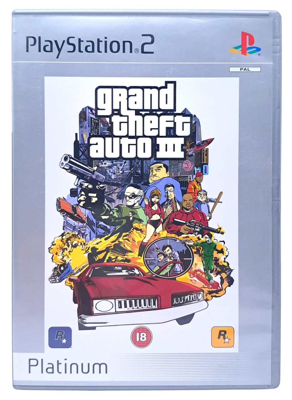 Grand theft auto III / 3 (platinum) - Playstation 2 spill (PS2)