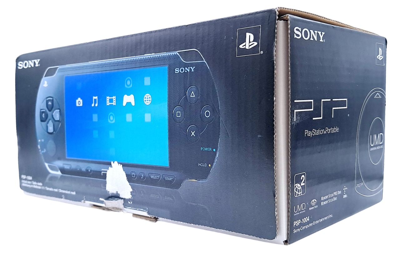 Original svart sony Playstation portable håndholdt konsoll (Komplett i eske) (PSP 1000)