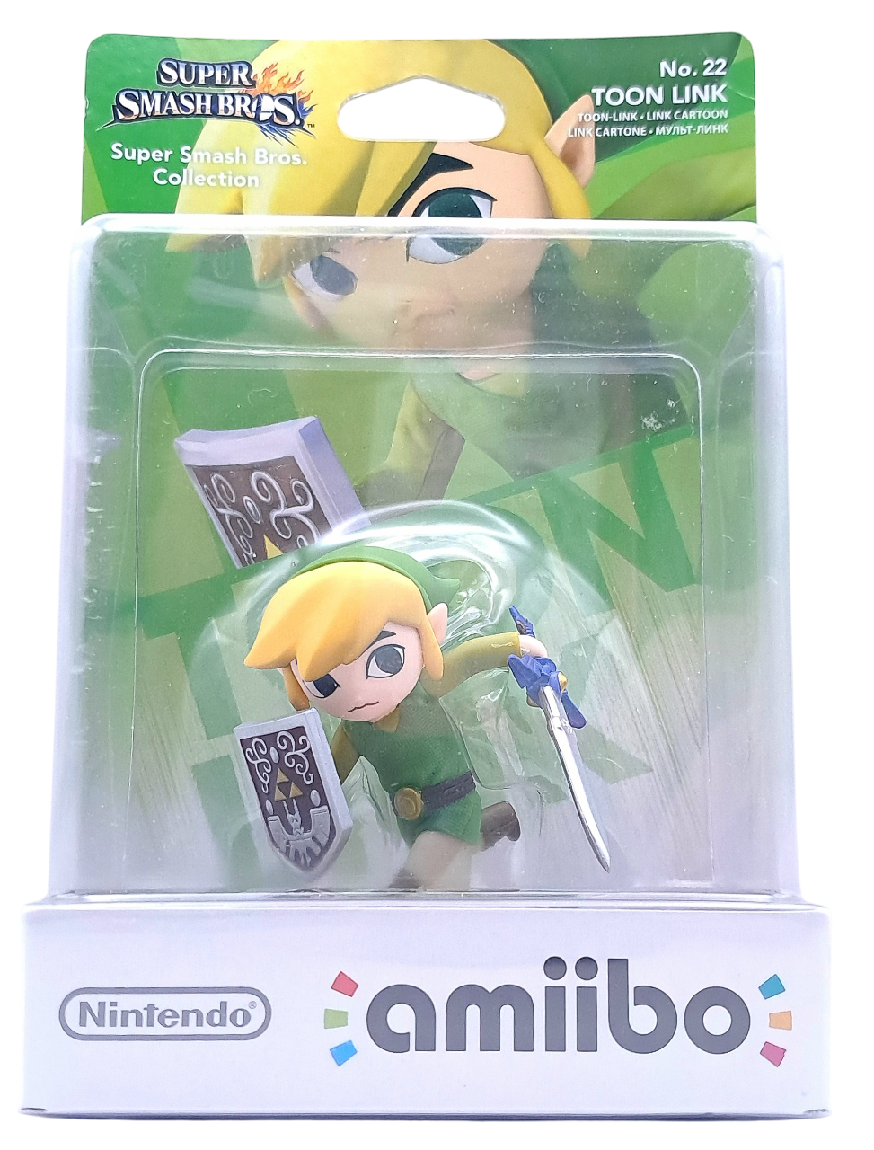 Amiibo Toon Link No. 22 Figur – Super Smash Bros. Collection