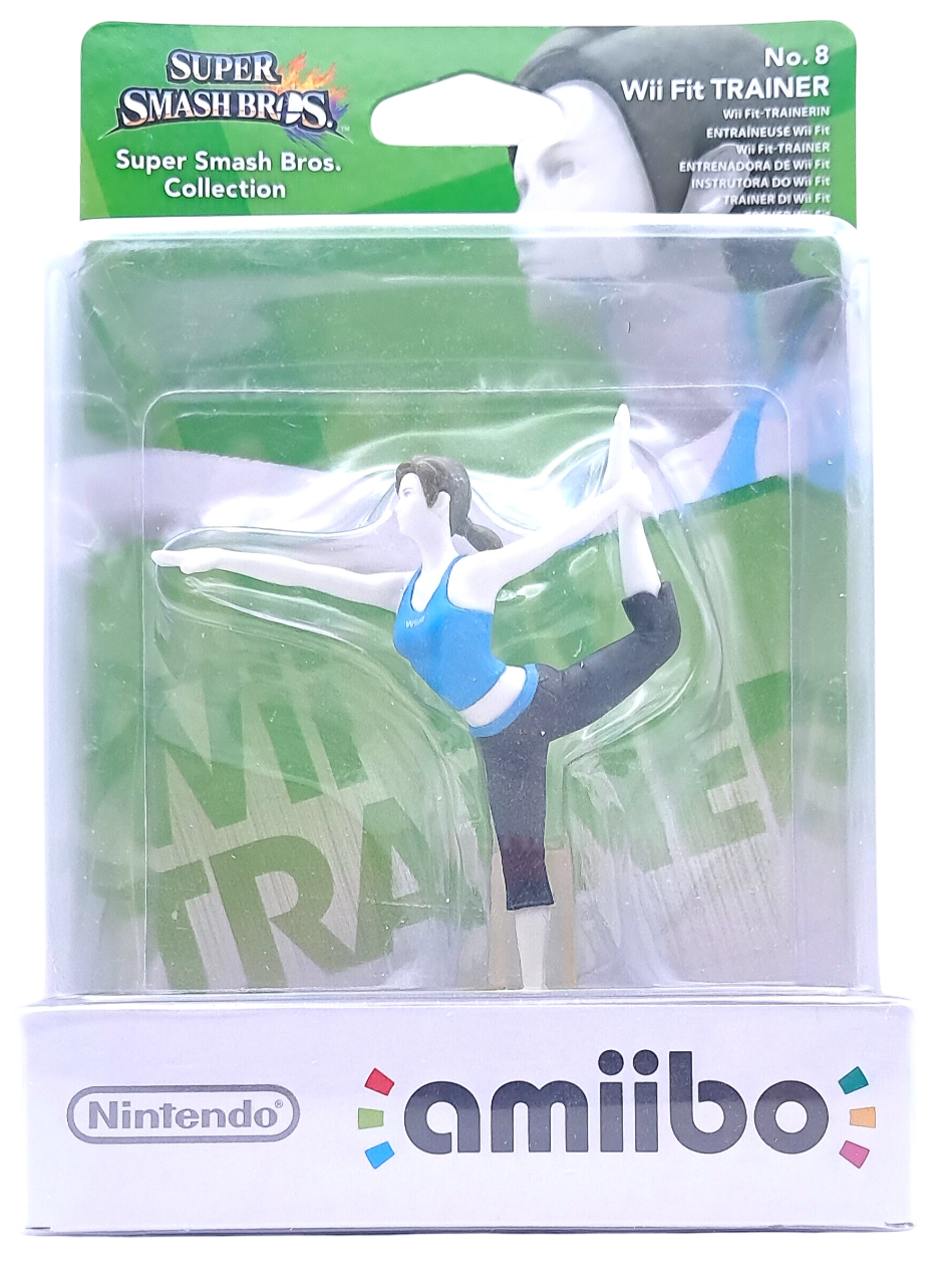 Amiibo Wii fit trainer No. 8 Figur – Super Smash Bros. Collection
