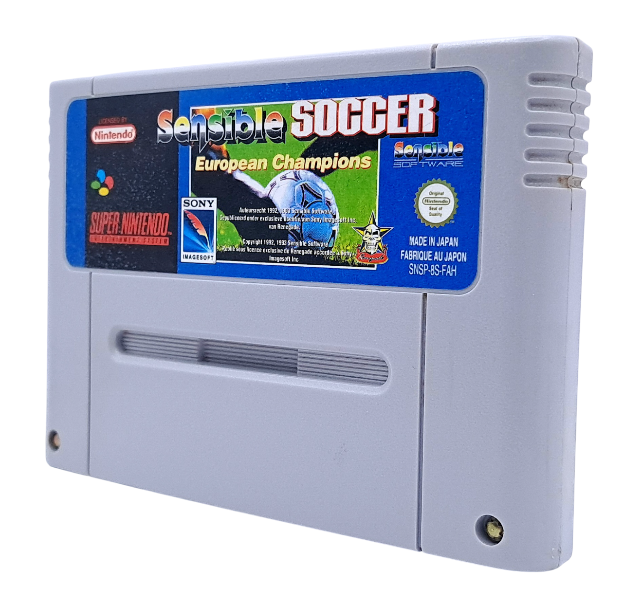 Sensible soccer - European champions - Super nintendo entertainment system spill (snes)