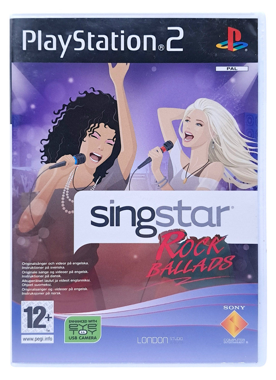 Singstar - Rock ballads - Playstation 2 spill (PS2)