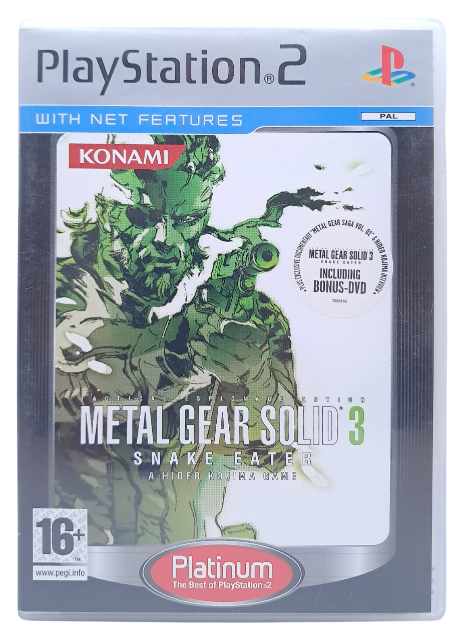 Metal gear solid 3 - Snake eater (platinum) - Playstation 2 spill (PS2)
