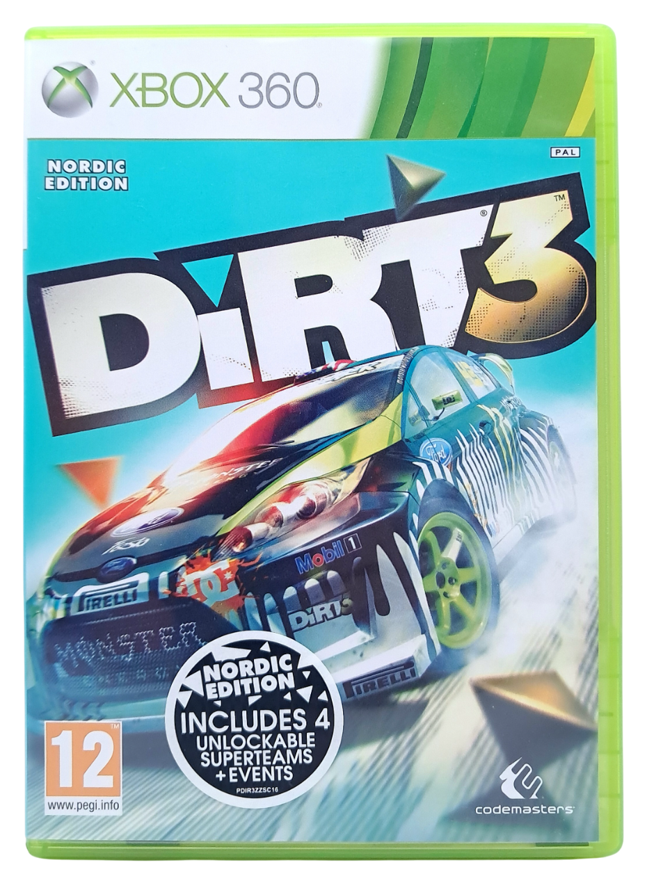 Dirt 3 (Nordic edition) - Xbox 360 spill