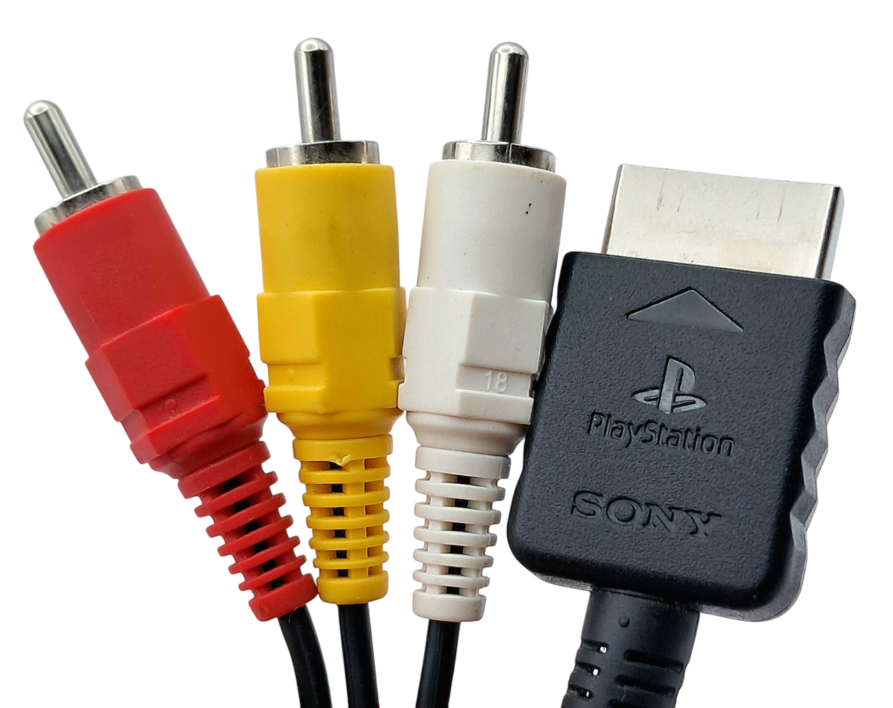 Original Sony AV-kabel (RCA-kompositt) - Playstation 1 / Playstation 2 tilbehør (PS1 / PS2)