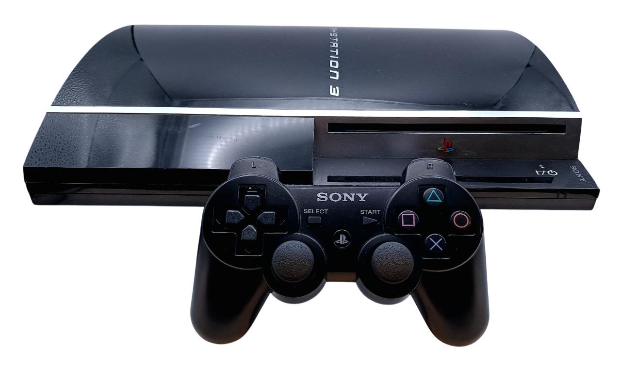 Original Svart Sony PlayStation 3 phat / fat konsoll