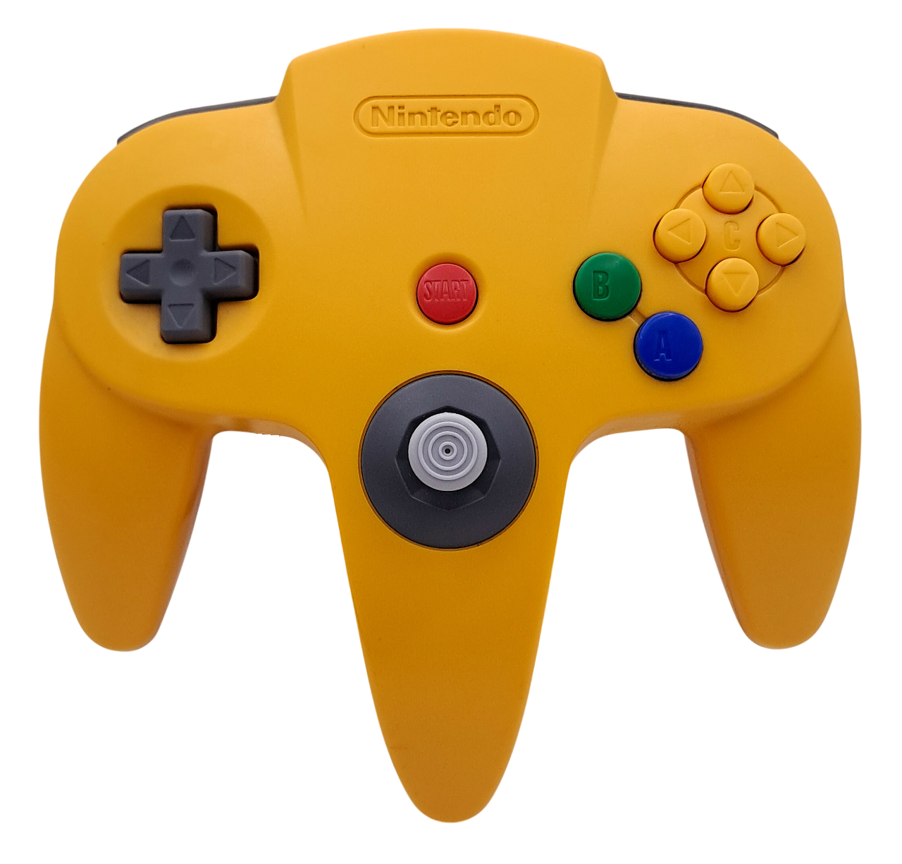 Original gul N64 kontroll - Nintendo 64 tilbehør (N64)