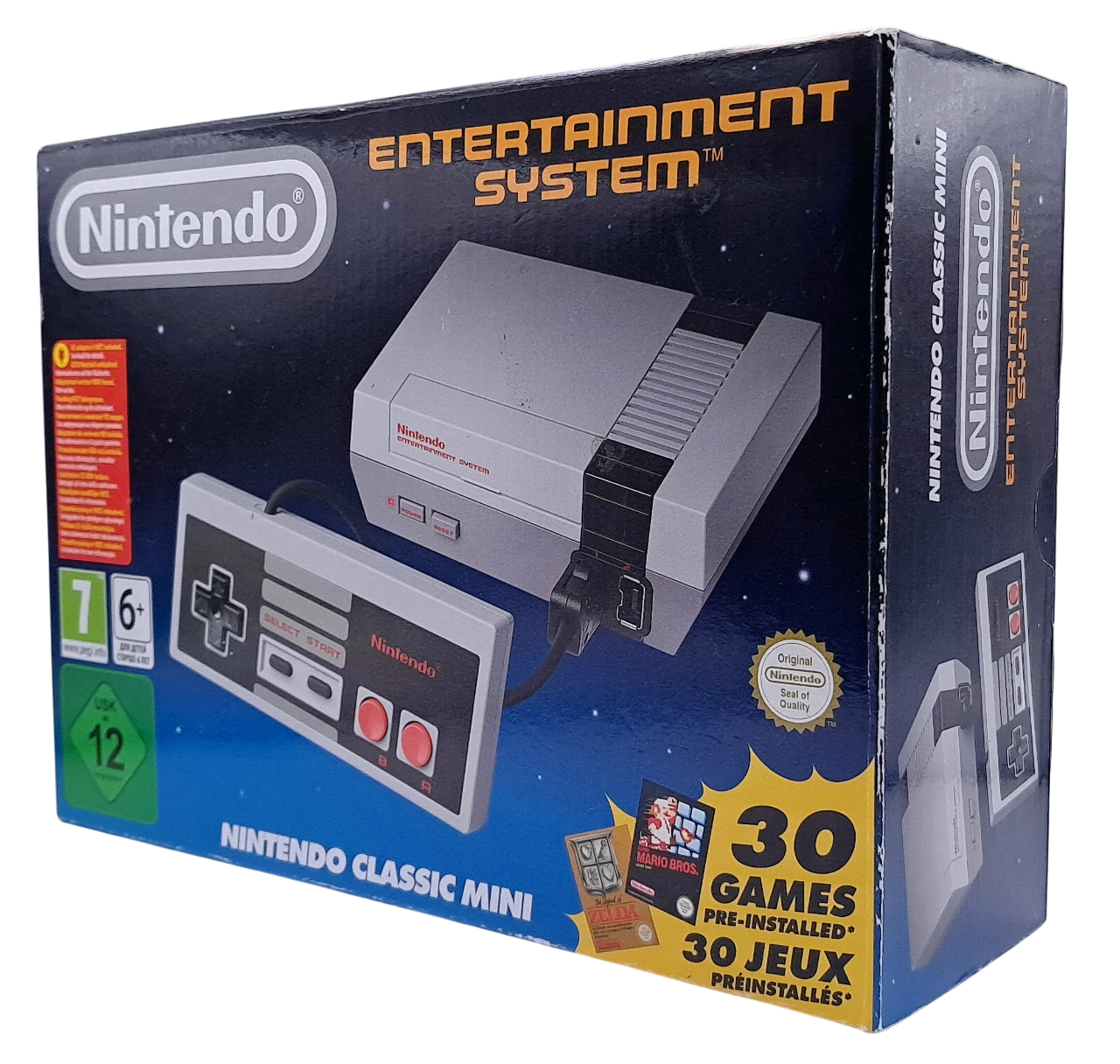 Nintendo Classic Mini (NES Mini) – 30 forhåndsinstallerte spill