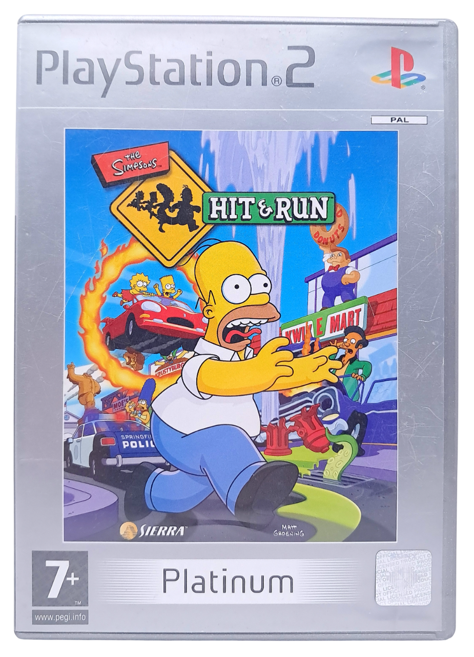 The simpsons - Hit & run (platinum) - Playstation 2 spill (PS2)