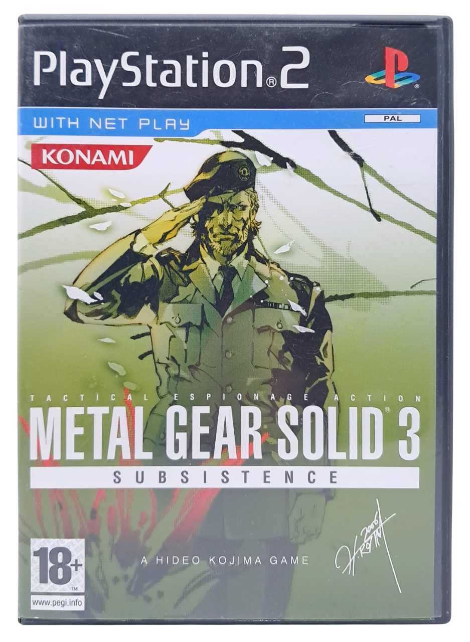 Metal gear solid 3 - Subsistence - Playstation 2 spill (PS2)