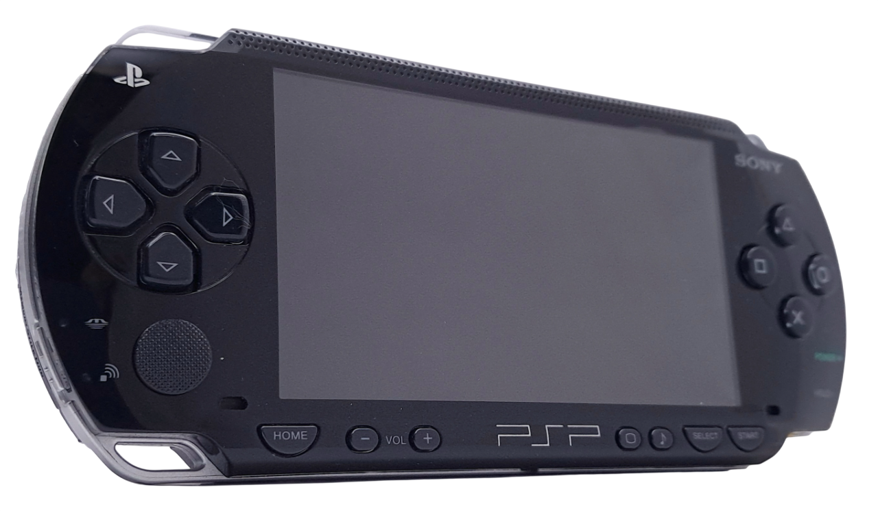 Original svart sony Playstation portable håndholdt konsoll med lader (PSP 1000)