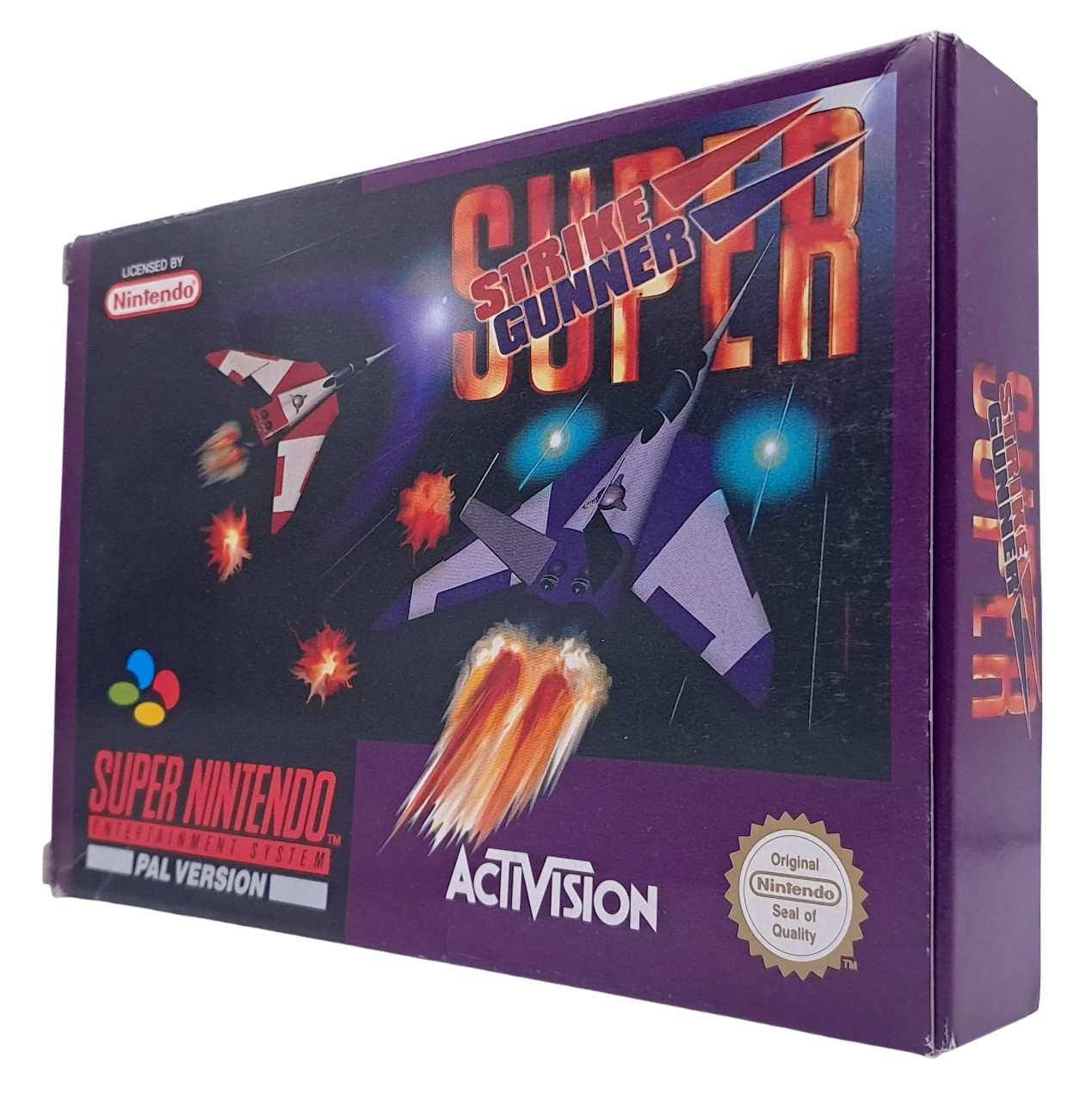 Super strike gunner (Komplett i eske) - Super nintendo spill (snes)