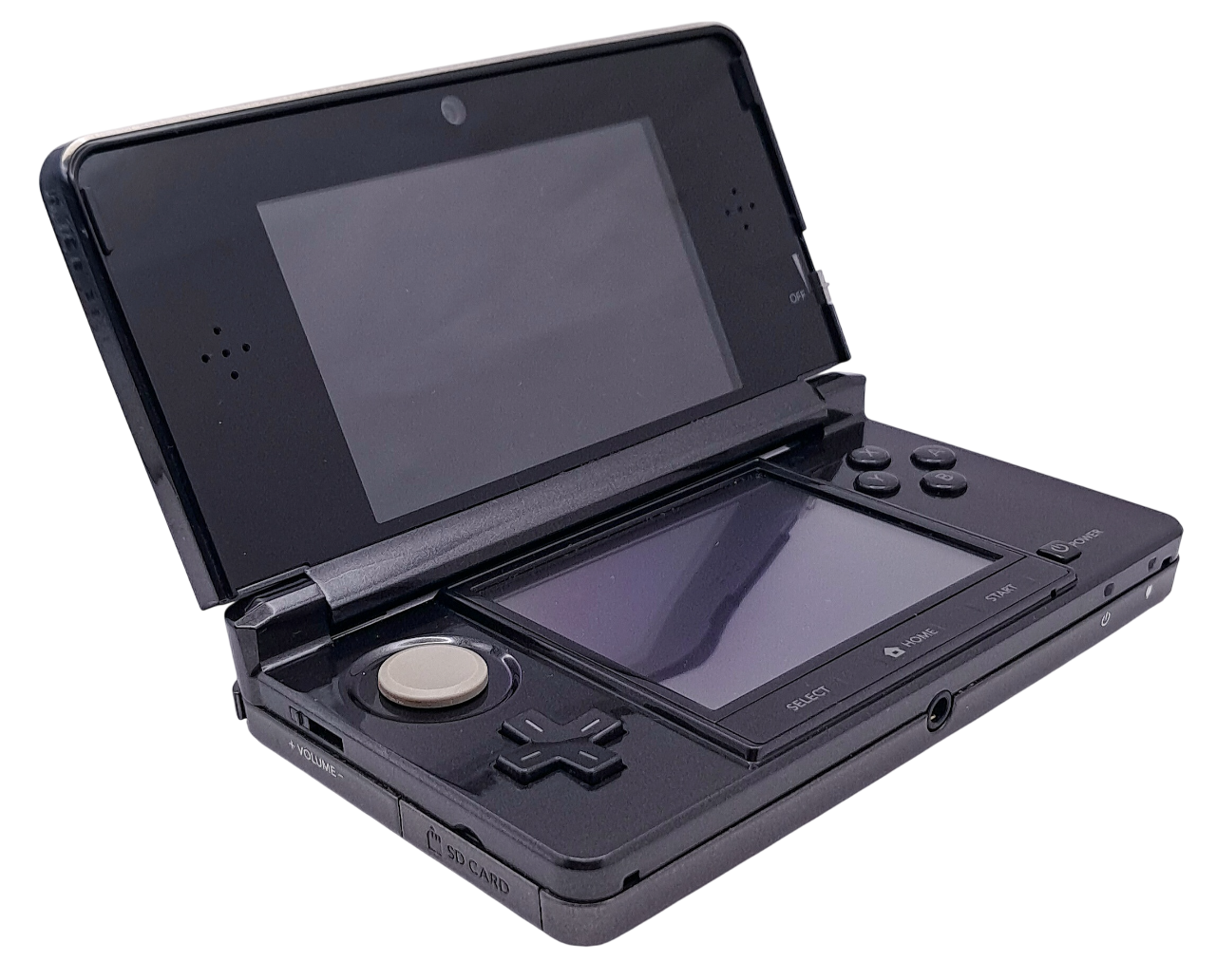 Svart Nintendo 3DS - Håndholdt konsoll med lader