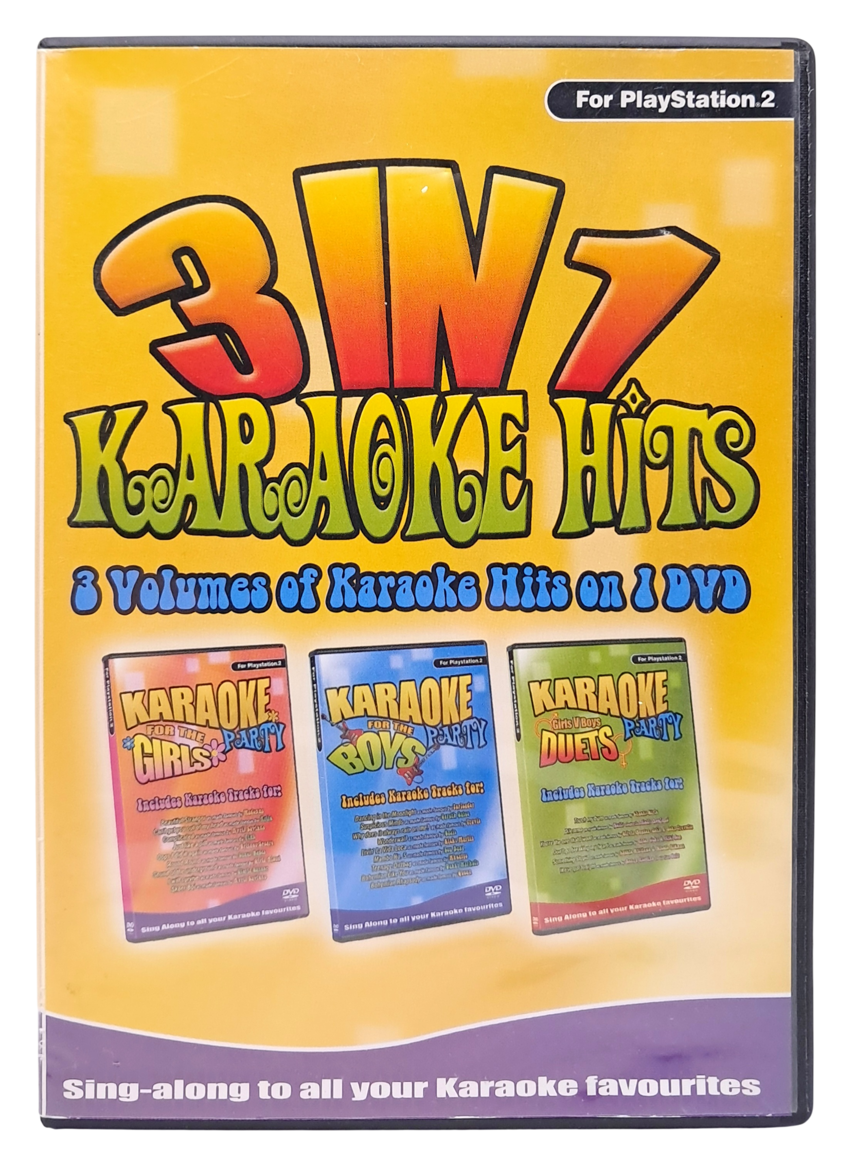3 in 1 karaoke hits - Playstation 2 spill (PS2)