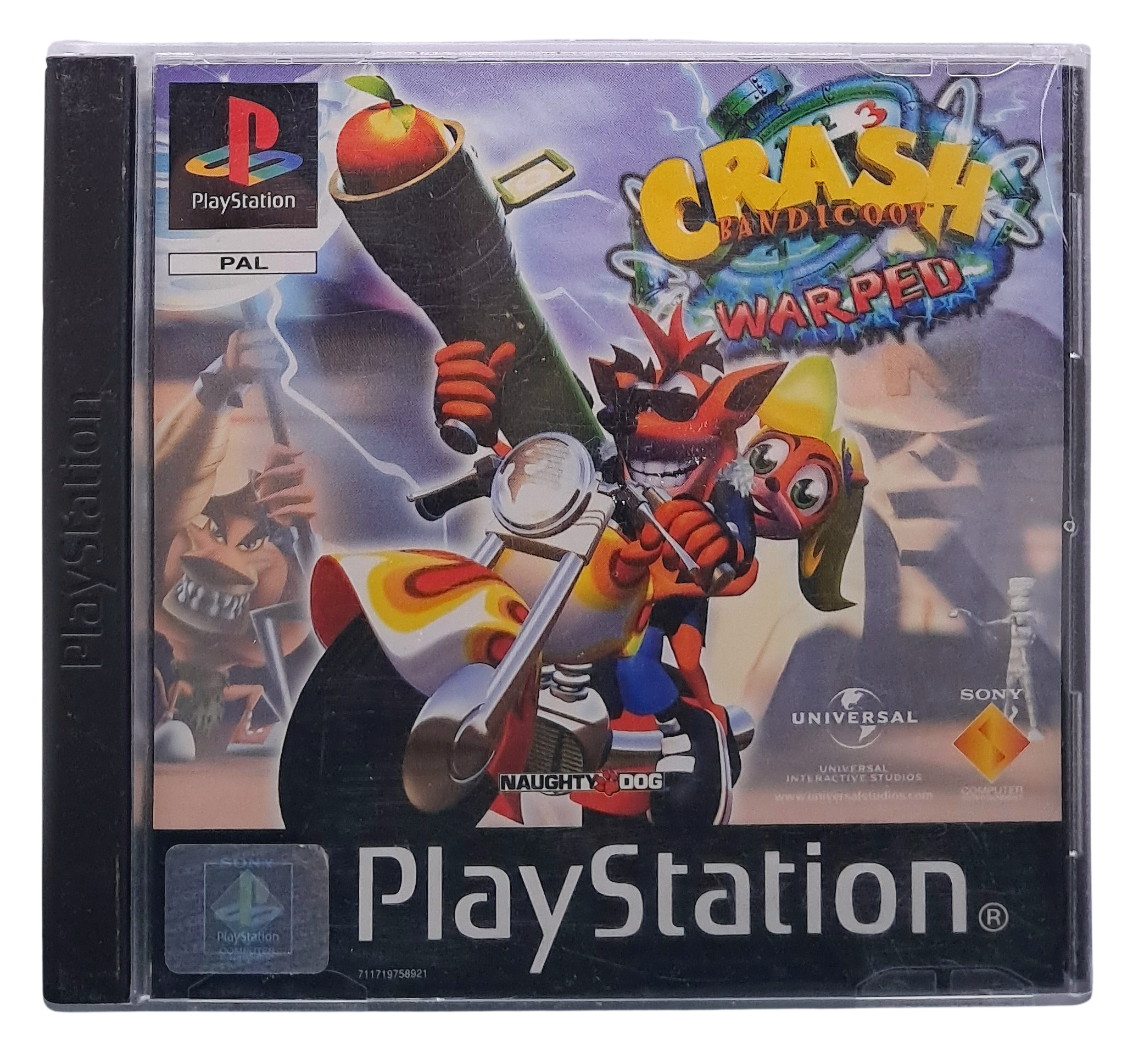 Crash bandicoot - Warped - Playstation 1 spill (PS1)