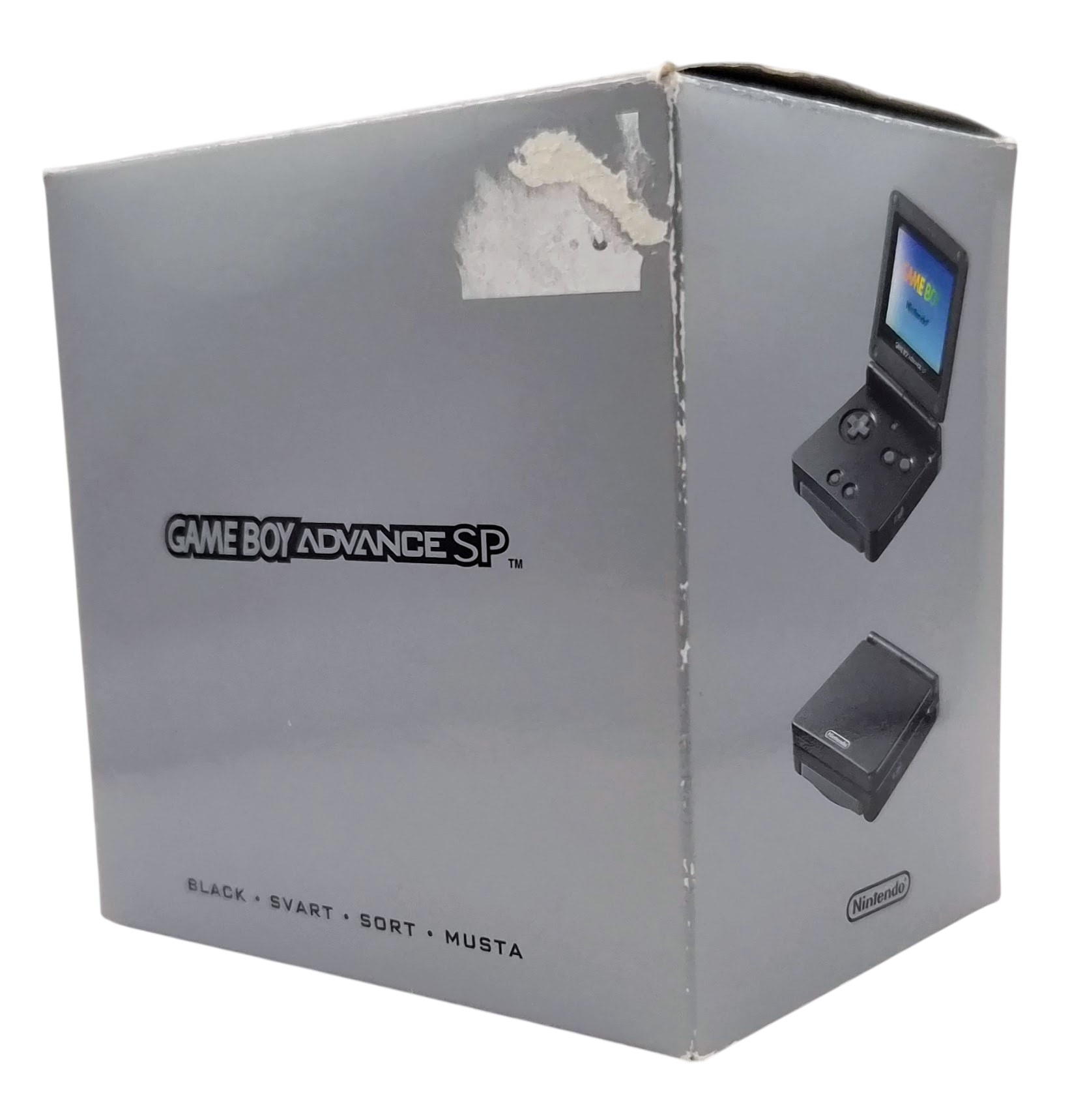 Original svart Nintendo GameBoy Advance SP AGS-001 med lader (i eske) - Håndholdt konsoll (GBA)