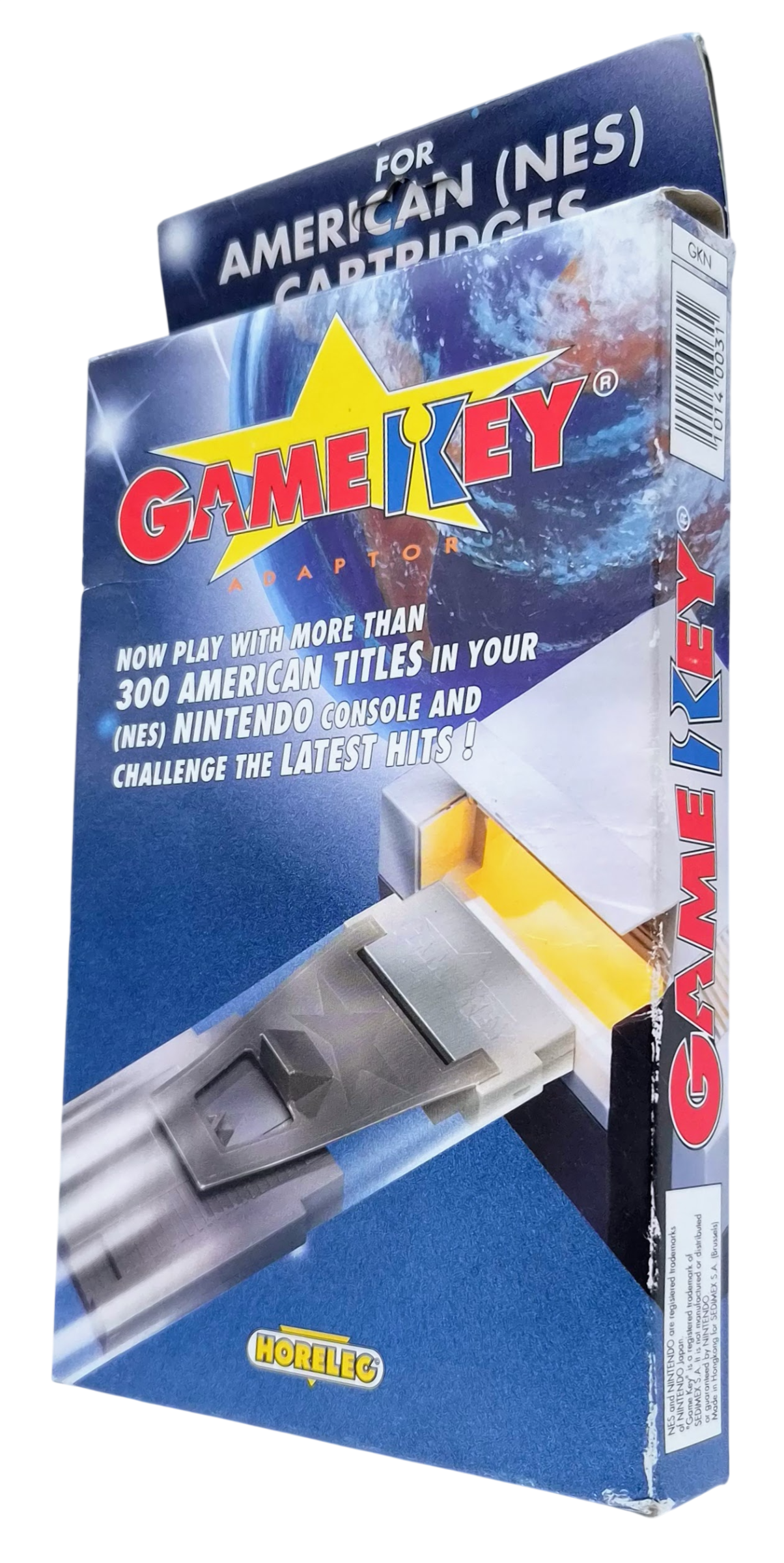 Game Key Adaptor for American NES Cartridges (I eske) - NES tilbehør