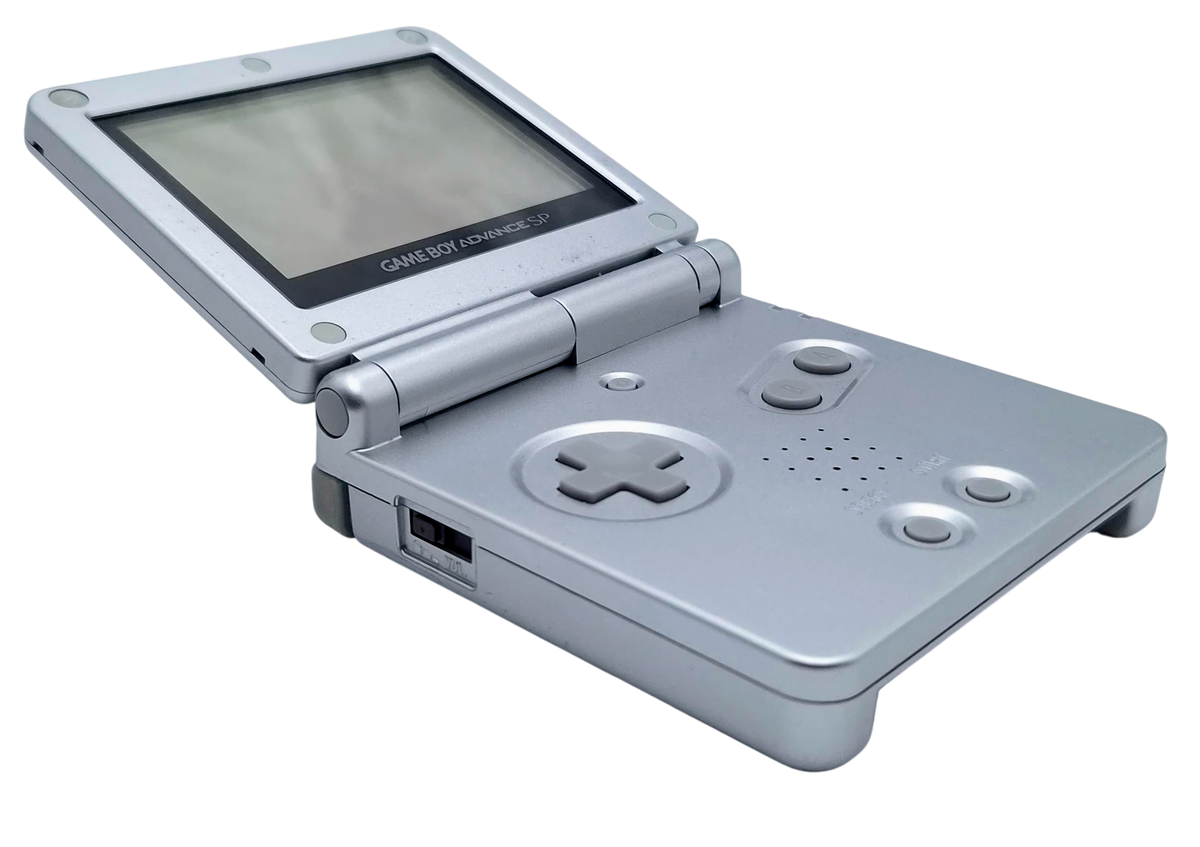 Original silver platinum (sølv) (AGS-001) nintendo Gameboy Advance SP håndholdt konsoll