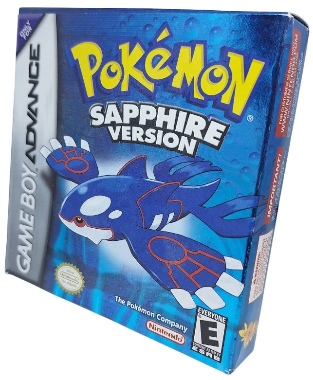 Pokemon Sapphire (Komplett i eske - CIB) - nintendo Gameboy advance spill (GBA)
