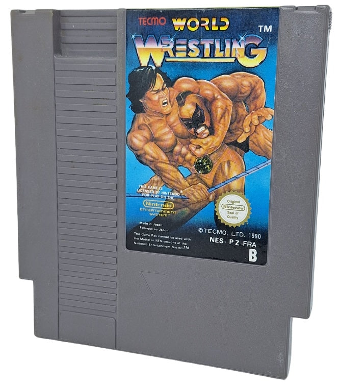 Tecmo world wrestling (Kun kassett) - Nintendo Entertainment system spill (nes)