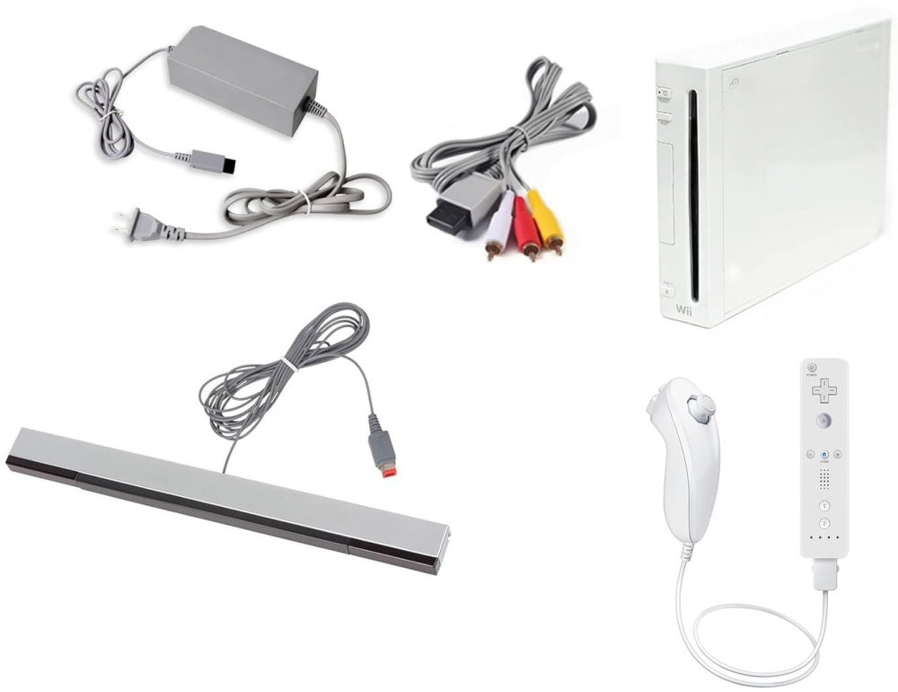 Bilde av Original Hvit bakoverkompatibel / gamecube-kompatibel Nintendo Wii konsoll