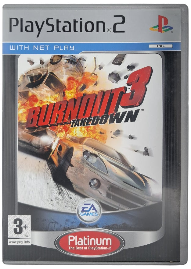Burnout 3: Takedown (Platinum) - playstation 2 spill (PS2)