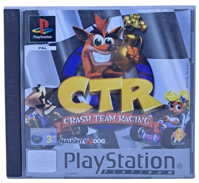 Bilde av coveret til CTR: Crash team racing (platinum) - Playstation 1 spill (PS1)