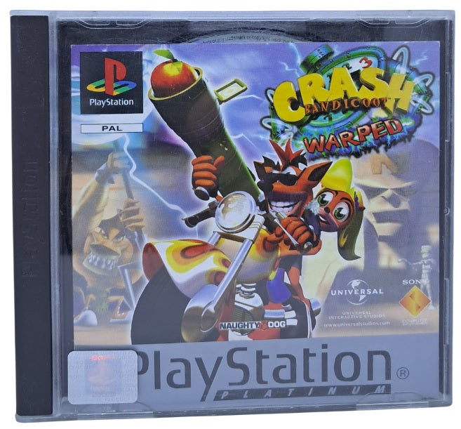 Coverbilde av Crash Bandicoot 3: Warped (platinum) - Playstation 1 spill (PS1)