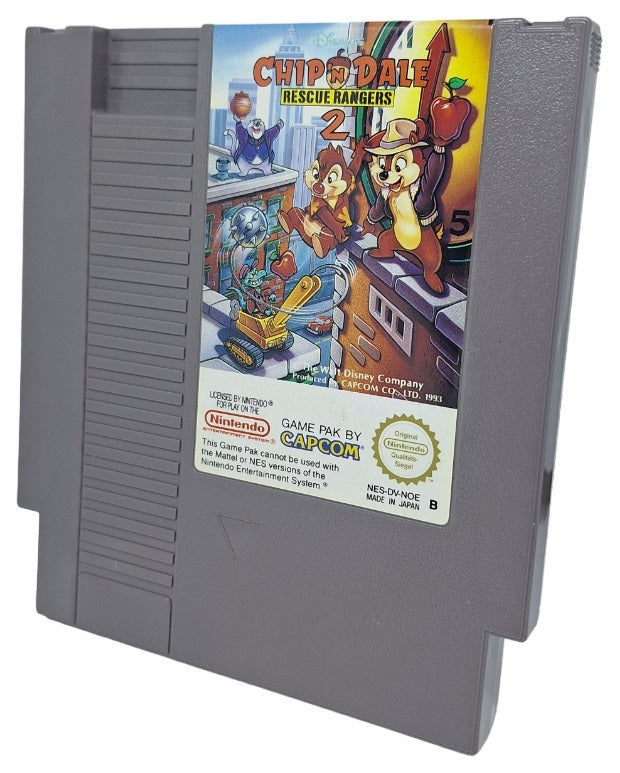 Chip`n Dale: Rescue rangers 2 (Kun kassett) - Nintendo entertainment system spill (NES)