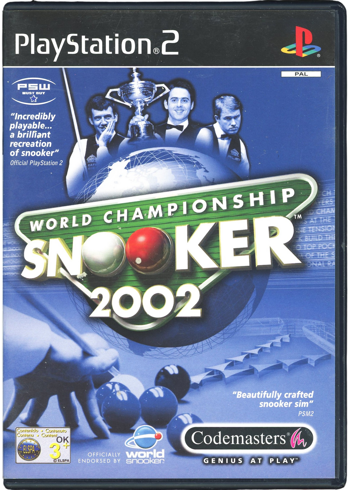 World Championship Snooker 2002 - Playstation 2 spill (PS2)