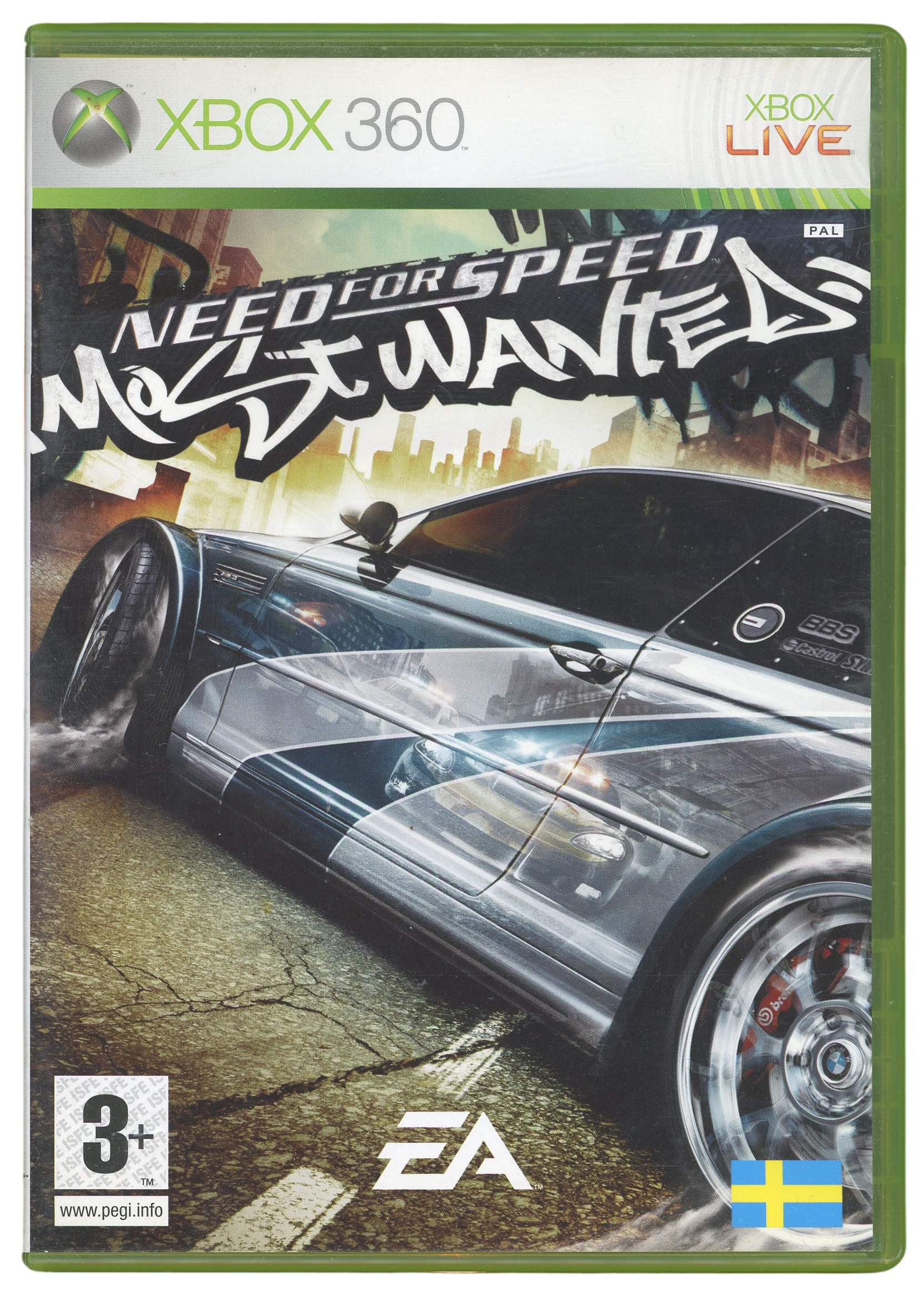 Need For Speed - Most Wanted (svensk cover) – Xbox 360 spill
