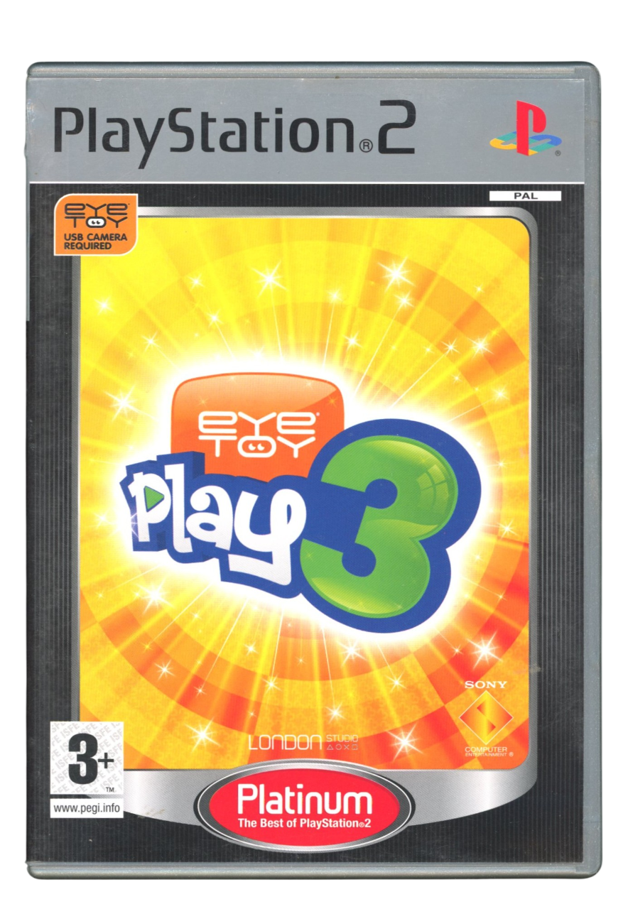 EyeToy: Play 3 (platinum) - Playstation 2 spill (PS2)