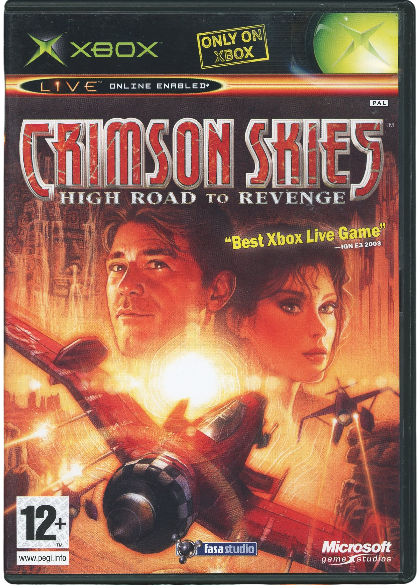 Crimson Skies – High Road to Revenge - Xbox original spill