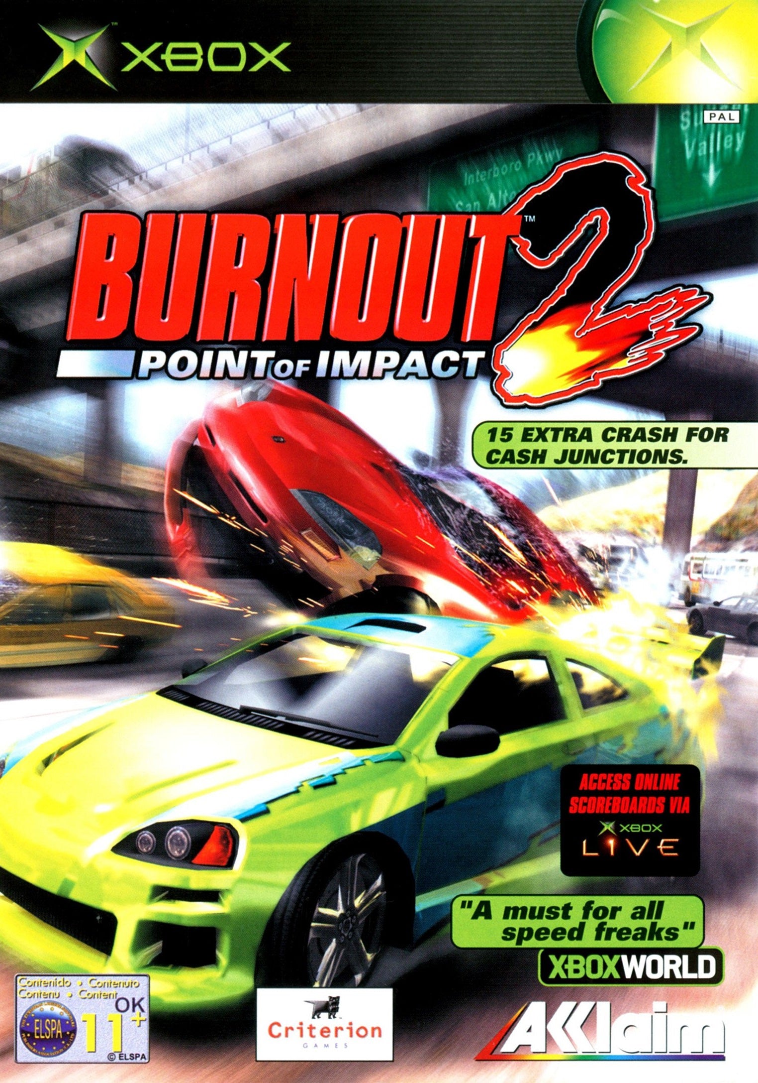 Coverbilde av Burnout 2 Point of impact - Xbox original spill