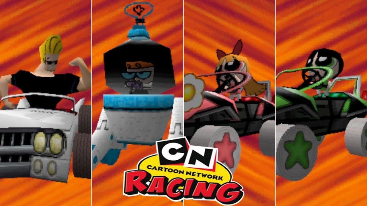 Gameplay-bilde fra Cartoon Network Racing Brukt Nintendo Ds Spill