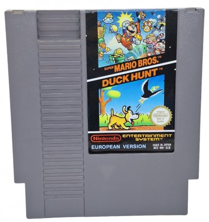 Super mario bros. og duck hunt (brukt) (kun kassett) - Nintendo entertainment system spill (NES)