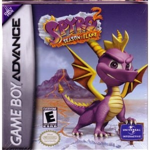 Spyro 2: Season of flame (brukt) - Nintendo Gameboy advance spill (GBA)