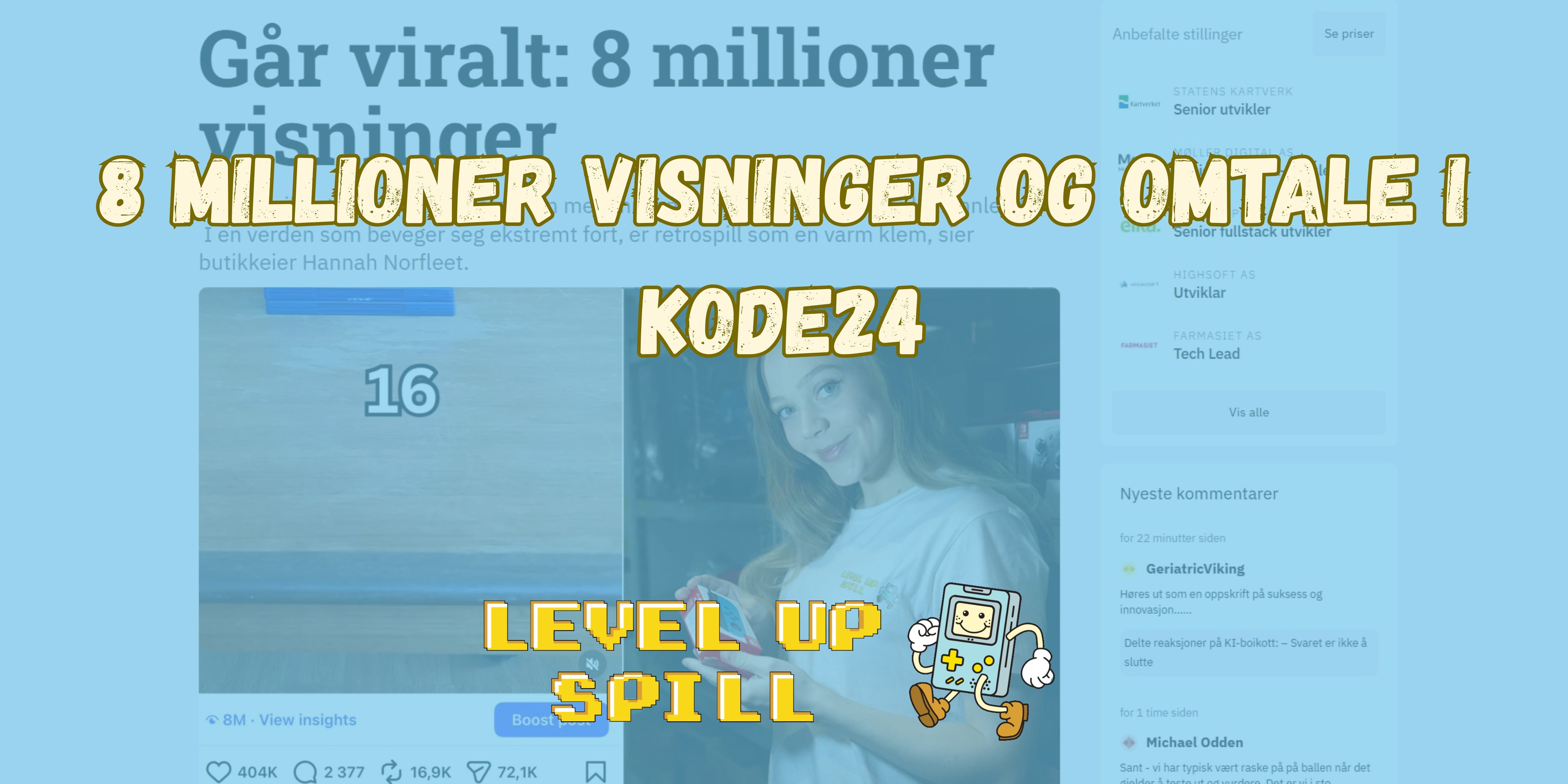 Helt vilt! Retrobutikken vår går verden rundt med 8 millioner visninger