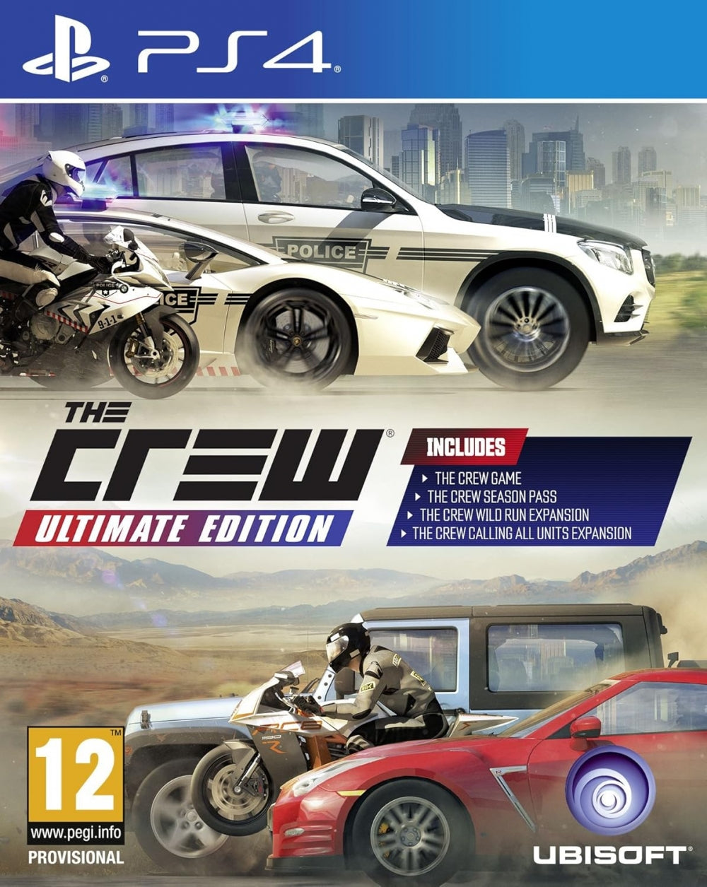 The crew (ultimate edition) (brukt) - Playstation 4 spill (PS4)