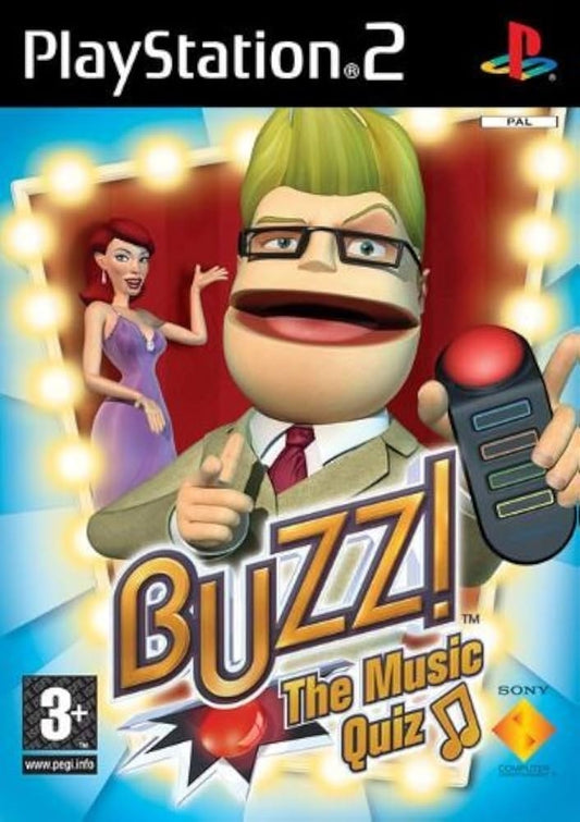 Buzz: The music quiz (brukt) - Playstation 2 spill (ps2)