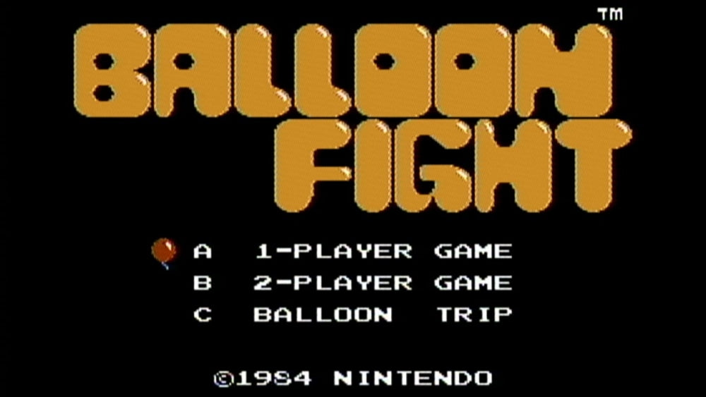 Balloon fight (Kun kassett) - Nintendo Entertainment system spill (NES)
