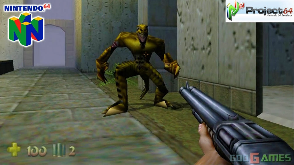 Turok 2: Seeds of evil (brukt) i eske - Nintendo 64 spill (n64)