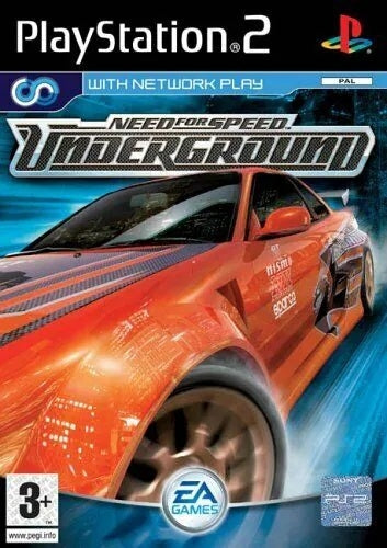 Need for speed: Underground (brukt) - Playstation 2 spill (ps2)