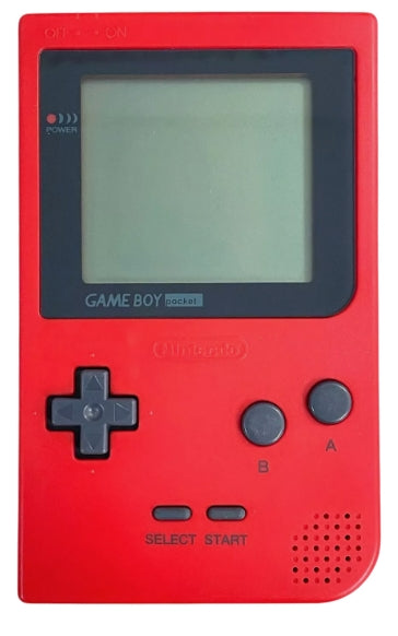 Original Rød nintendo gameboy pocket håndholdt konsoll (brukt)